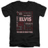 ELVIS PRESLEY/WHOLE LOTTA TYPE - S/S ADULT V-NECK 30/1 - BLACK