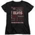 ELVIS PRESLEY/WHOLE LOTTA TYPE - S/S WOMENS TEE - BLACK