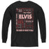 ELVIS PRESLEY/WHOLE LOTTA TYPE - YOUTH LONG SLEEVE TEE - BLACK