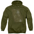 ELVIS PRESLEY/ARMY - ADULT PULLOVER HOODIE - MILITARY GREEN