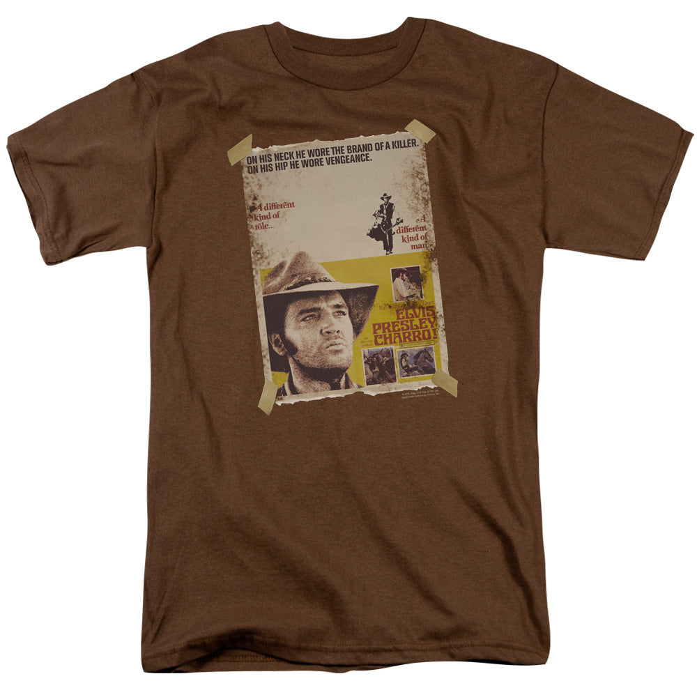 ELVIS PRESLEY/CHARRO - S/S ADULT 18/1 - COFFEE