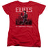 ELVIS PRESLEY/RETURN OF THE KING - S/S WOMENS TEE - RED