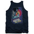 ELVIS PRESLEY/ON TOUR POSTER - ADULT TANK - NAVY