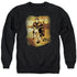 ELVIS PRESLEY/HIT THE ROAD - ADULT CREWNECK SWEATSHIRT - BLACK