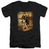 ELVIS PRESLEY/HIT THE ROAD - S/S ADULT V-NECK 30/1 - BLACK