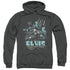 ELVIS PRESLEY/68 LEATHER - ADULT PULLOVER HOODIE - CHARCOAL