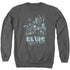 ELVIS PRESLEY/68 LEATHER - ADULT CREWNECK SWEATSHIRT - CHARCOAL