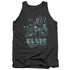 ELVIS PRESLEY/68 LEATHER - ADULT TANK - CHARCOAL
