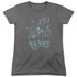 ELVIS PRESLEY/68 LEATHER - S/S WOMENS TEE - CHARCOAL