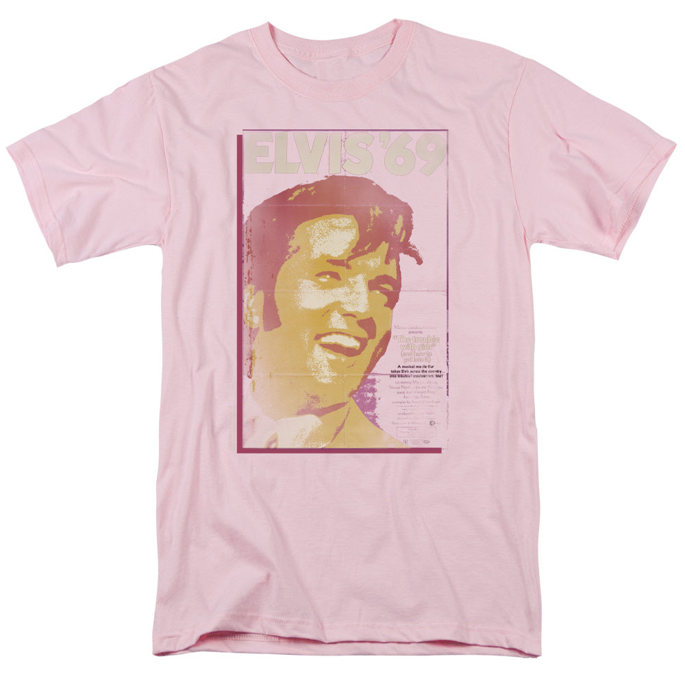 ELVIS PRESLEY/TROUBLE WITH GIRLS - S/S ADULT 18/1  -  PINK