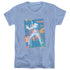 ELVIS PRESLEY/SPLATTER HAWAII - S/S WOMENS TEE - CAROLINA BLUE
