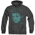 ELVIS PRESLEY/YOUNG DOTS - ADULT HEATHER HOODIE - BLACK