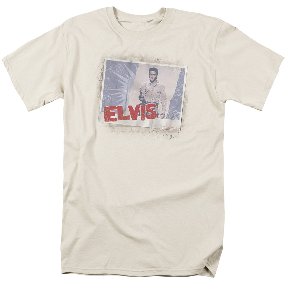 ELVIS PRESLEY/TOUGH GUY POSTER - S/S ADULT 18/1 - SAND