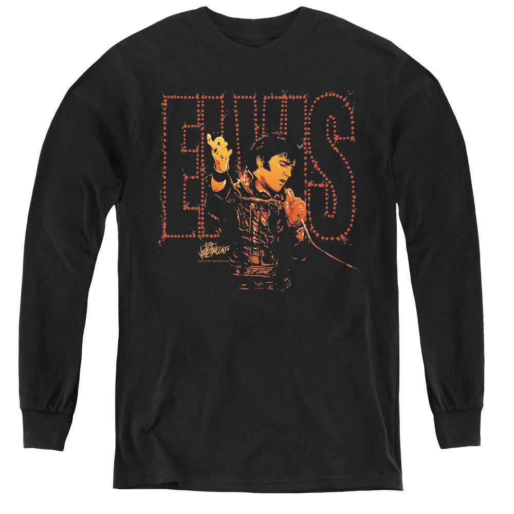 ELVIS PRESLEY/TAKE MY HAND - YOUTH LONG SLEEVE TEE - BLACK