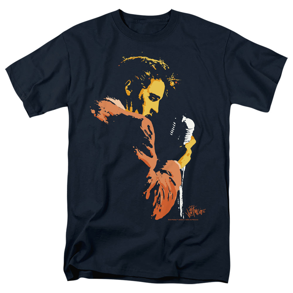 ELVIS PRESLEY/EARLY ELVIS - S/S ADULT 18/1 - NAVY
