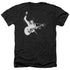 ELVIS PRESLEY/BLACK AND WHITE GUITARMAN - ADULT HEATHER - BLACK