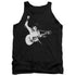 ELVIS PRESLEY/BLACK AND WHITE GUITARMAN - ADULT TANK - BLACK