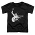 ELVIS PRESLEY/BLACK AND WHITE GUITARMAN - S/S TODDLER TEE - BLACK