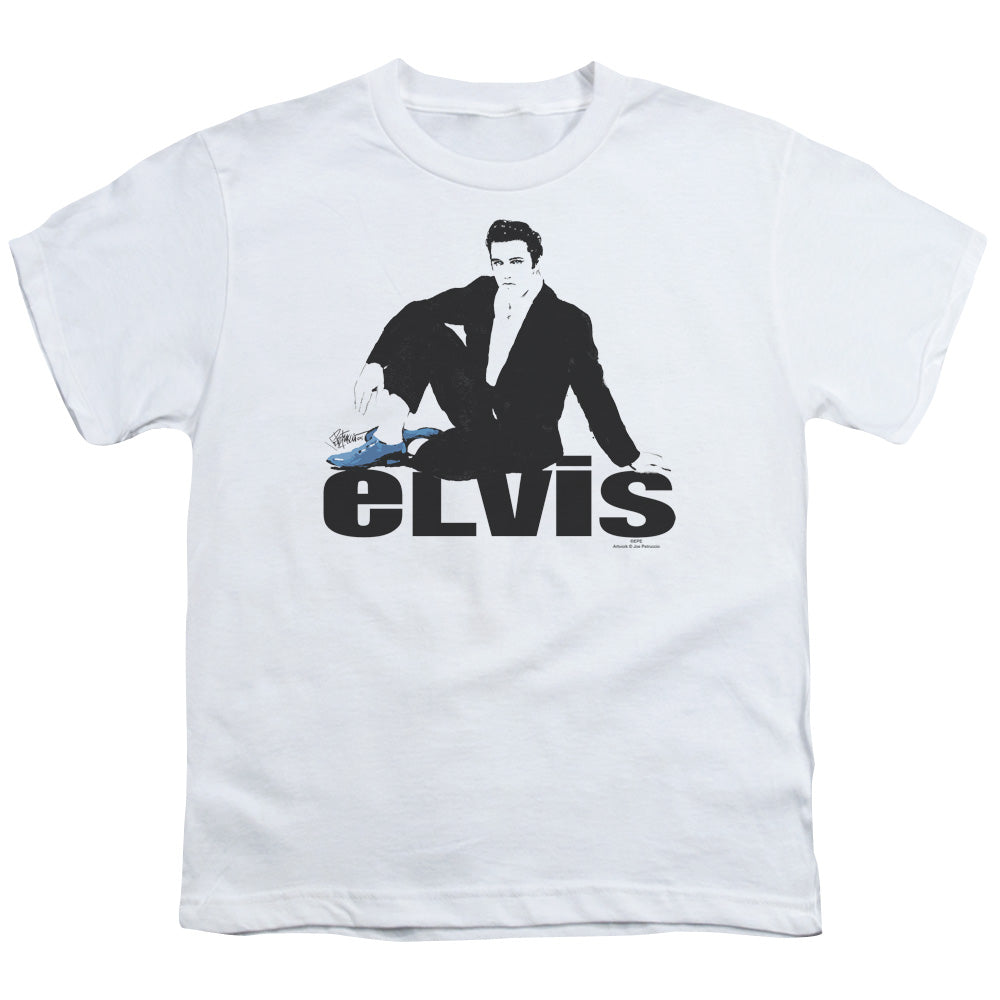 ELVIS PRESLEY/BLUE SUEDE - S/S YOUTH 18/1 - WHITE