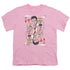 ELVIS PRESLEY/KING OF HEARTS - S/S YOUTH 18/1 - PINK