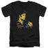 ELVIS PRESLEY/NEON ELVIS - S/S ADULT V-NECK 30/1 - BLACK