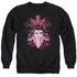 ELVIS PRESLEY/LETS FACE IT - ADULT CREWNECK SWEATSHIRT - BLACK