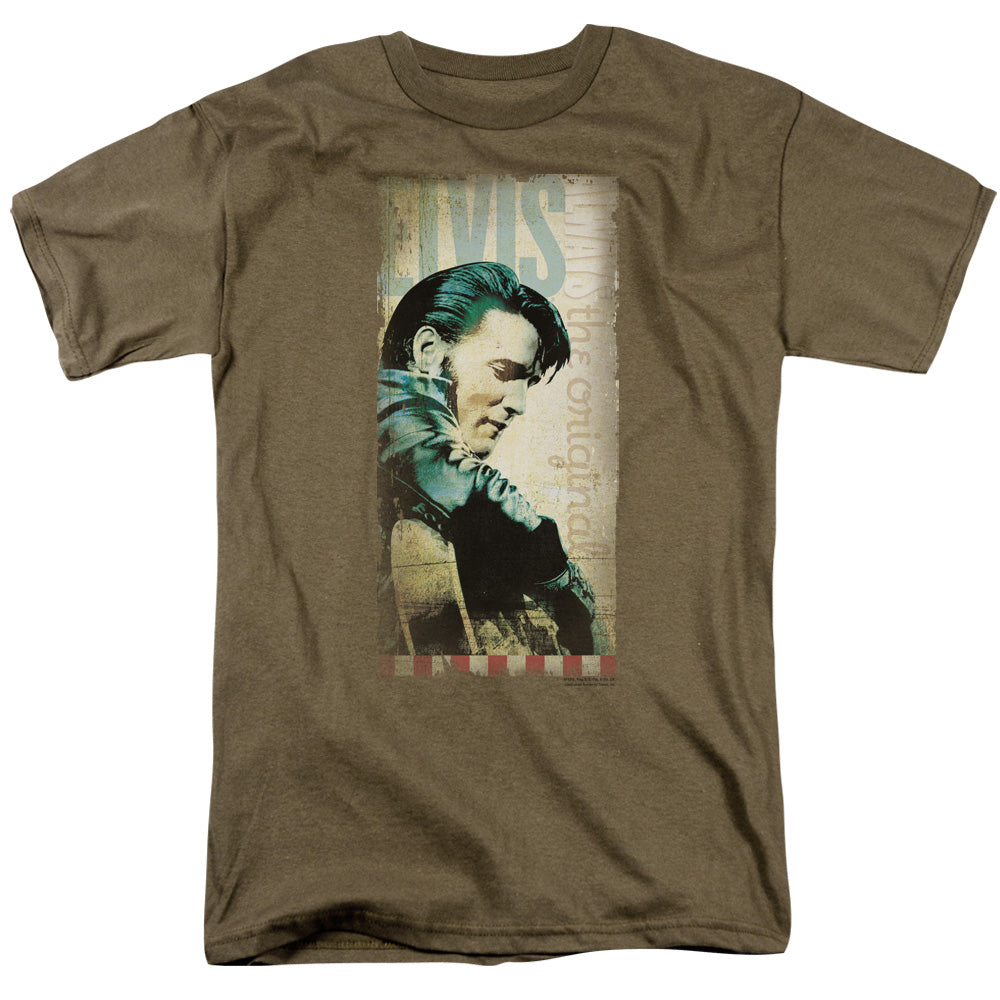 ELVIS PRESLEY/THE ORIGINAL - S/S ADULT 18/1 - SAFARI GREEN