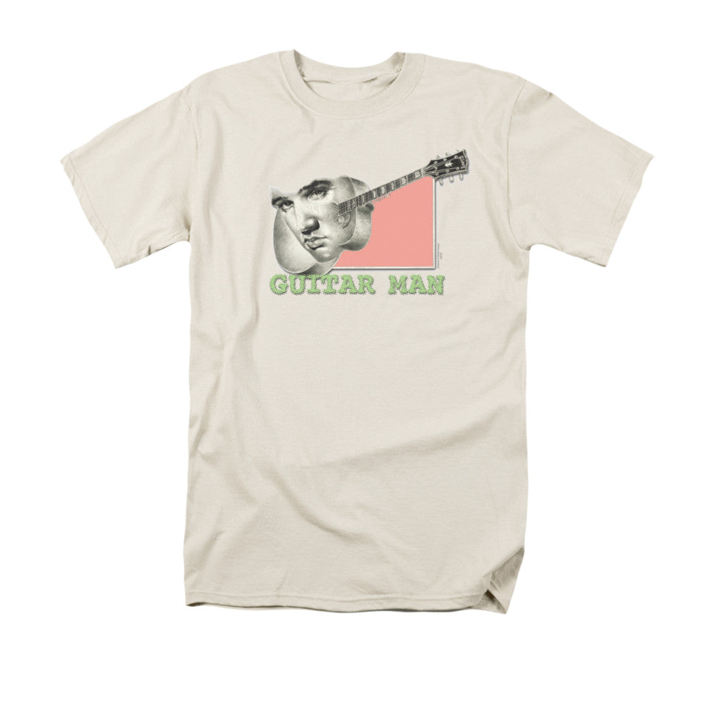 ELVIS PRESLEY/GUITAR MAN - S/S ADULT 18/1 - CREAM