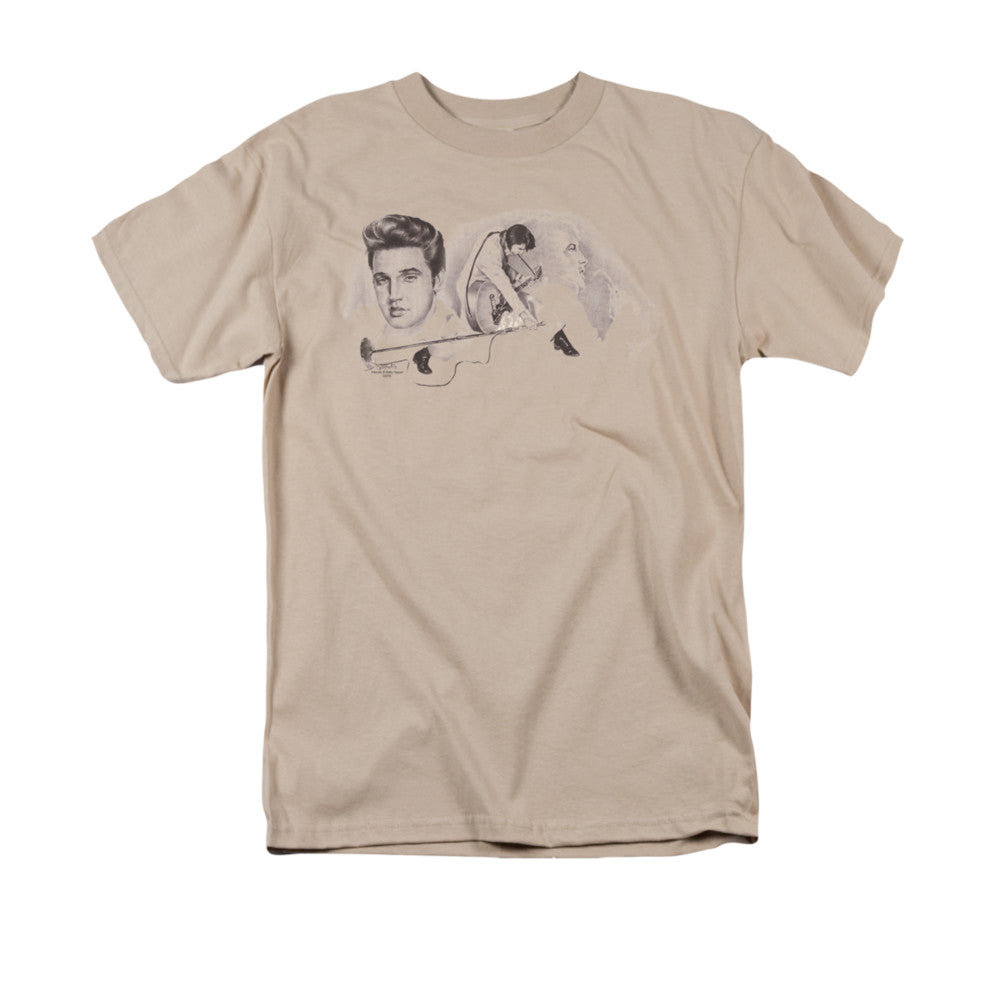 ELVIS PRESLEY/AMERICAN TRILOGY - S/S ADULT 18/1 - SAND