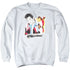 ELVIS PRESLEY/SPEEDWAY - ADULT CREWNECK SWEATSHIRT - WHITE
