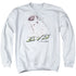 ELVIS PRESLEY/ELVIS IS A VERB - ADULT CREWNECK SWEATSHIRT - WHITE
