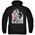 ELVIS PRESLEY/ROCK N ROLL SMOKE - ADULT PULLOVER HOODIE - BLACK