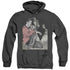 ELVIS PRESLEY/ROCK N ROLL SMOKE - ADULT HEATHER HOODIE - BLACK