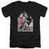 ELVIS PRESLEY/ROCK N ROLL SMOKE - S/S ADULT V-NECK 30/1 - BLACK