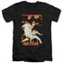 ELVIS PRESLEY/SHOWMAN - S/S ADULT V-NECK 30/1 - BLACK