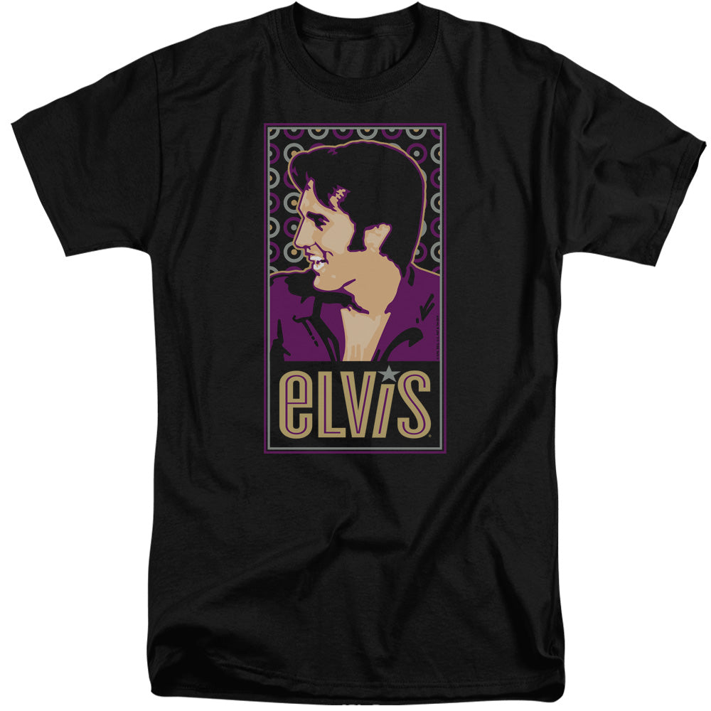 ELVIS PRESLEY/ELVIS IS - S/S ADULT TALL 18/1 - BLACK