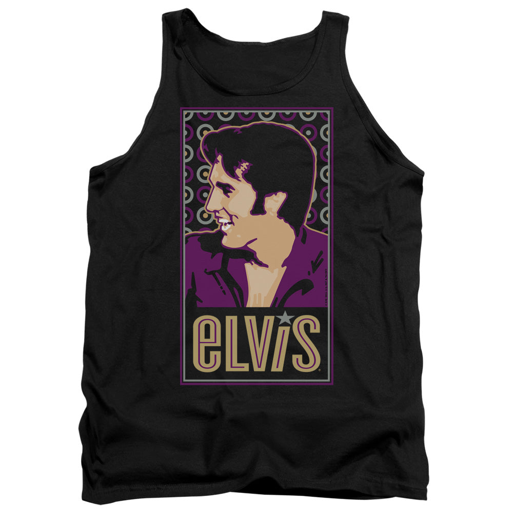 ELVIS PRESLEY/ELVIS IS - ADULT TANK - BLACK