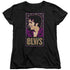 ELVIS PRESLEY/ELVIS IS - S/S WOMENS TEE - BLACK