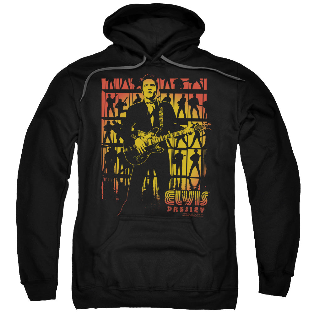ELVIS PRESLEY/COMEBACK SPOTLIGHT - ADULT PULLOVER HOODIE - BLACK