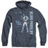 ELVIS PRESLEY/ONE NIGHT ONLY - ADULT HEATHER HOODIE - NAVY