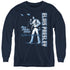 ELVIS PRESLEY/ONE NIGHT ONLY - YOUTH LONG SLEEVE TEE - NAVY