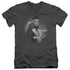 ELVIS PRESLEY/TROUBLE - S/S ADULT V-NECK 30/1 - CHARCOAL
