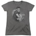 ELVIS PRESLEY/TROUBLE - S/S WOMENS TEE - CHARCOAL