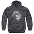 ELVIS PRESLEY/TROUBLE - YOUTH PULLOVER HOODIE - CHARCOAL