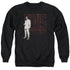ELVIS PRESLEY/WHITE SUIT - ADULT CREWNECK SWEATSHIRT - BLACK