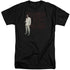 ELVIS PRESLEY/WHITE SUIT - S/S ADULT TALL 18/1 - BLACK