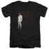 ELVIS PRESLEY/WHITE SUIT - S/S ADULT V-NECK 30/1 - BLACK
