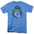 ELVIS PRESLEY/BLUE SUEDE FADE - S/S ADULT 18/1 - CAROLINA BLUE