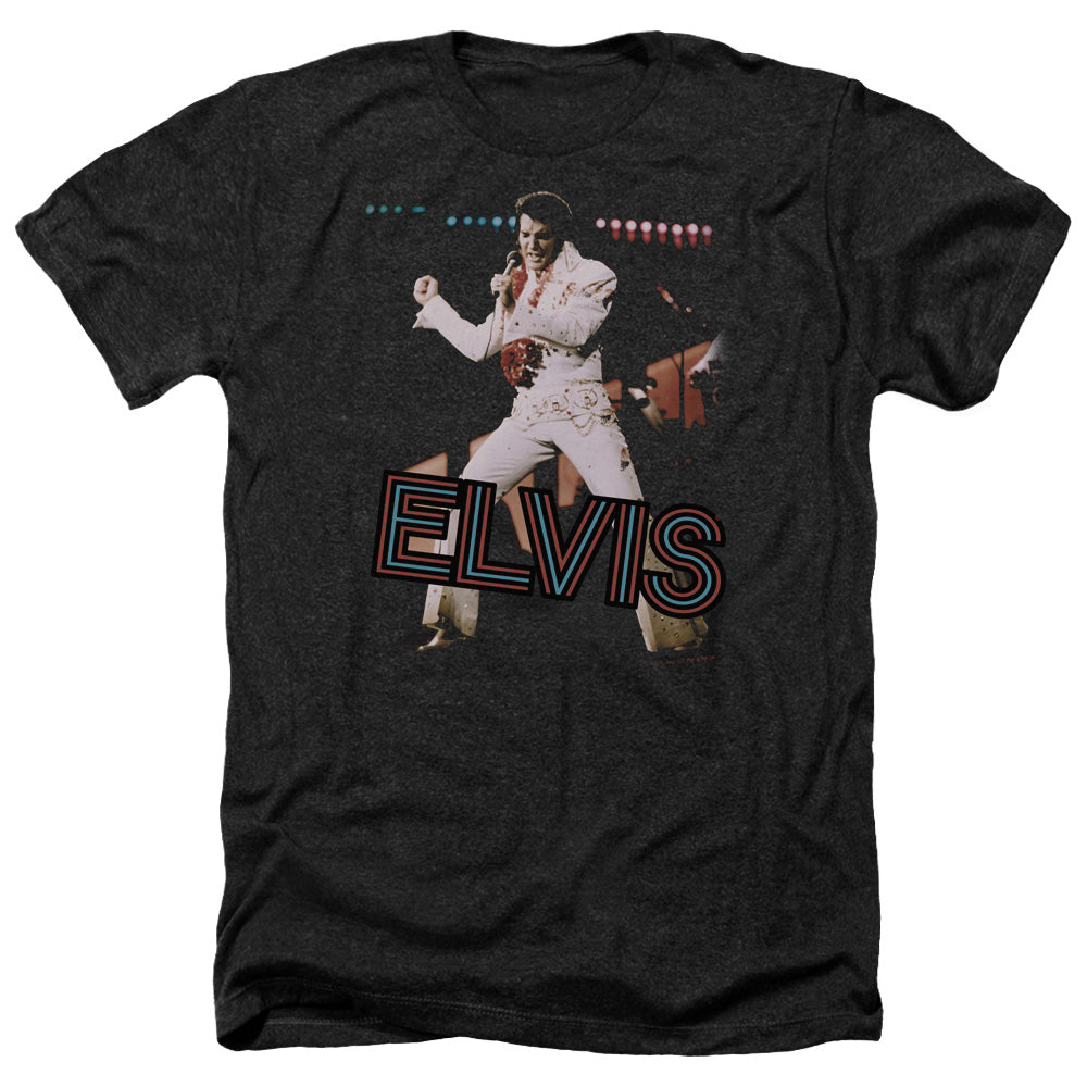 ELVIS PRESLEY/HIT THE LIGHTS - ADULT HEATHER - BLACK