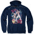 ELVIS PRESLEY/EAGLE ELVIS - ADULT PULLOVER HOODIE - NAVY